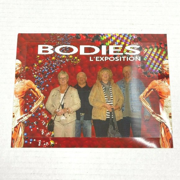 People Bodies Skeleton Shifting 3d 3-d Lenticular Photograph Image Medical Promo - Picture 1 of 5